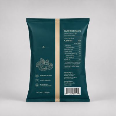 Custom Back Seal Bags For Retail Packaging