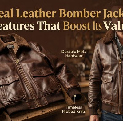 Real Leather Bomber Jacket Features That Boost Its Value