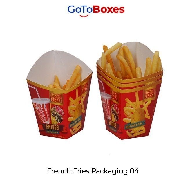 Get premium quality French Fry Boxes Wholesale at GoToBoxes
