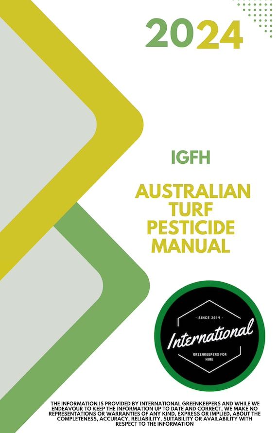 Free 2024 Australian Lawn care and Turfgrass pesticides manual