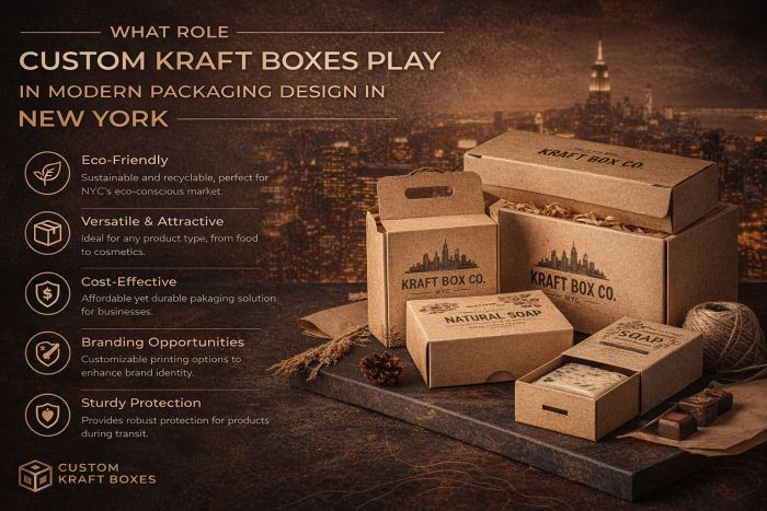 What Role Custom Kraft Boxes Play in Modern Packaging Design in New York