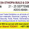 13th ETHIOPIA BUILD & CONST EXPO  21 - 25  SEPTEMBER 2016