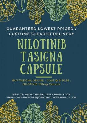 https://bit.ly/2SgoXqU : We CancerCurePharmacy can help to anyone to Buy Tasigna Nilotinib 150 &amp; 200 mg Capsules Online at an Economical Price. They can Reach us at CustomerCare@CancerCurePharmacy.com
